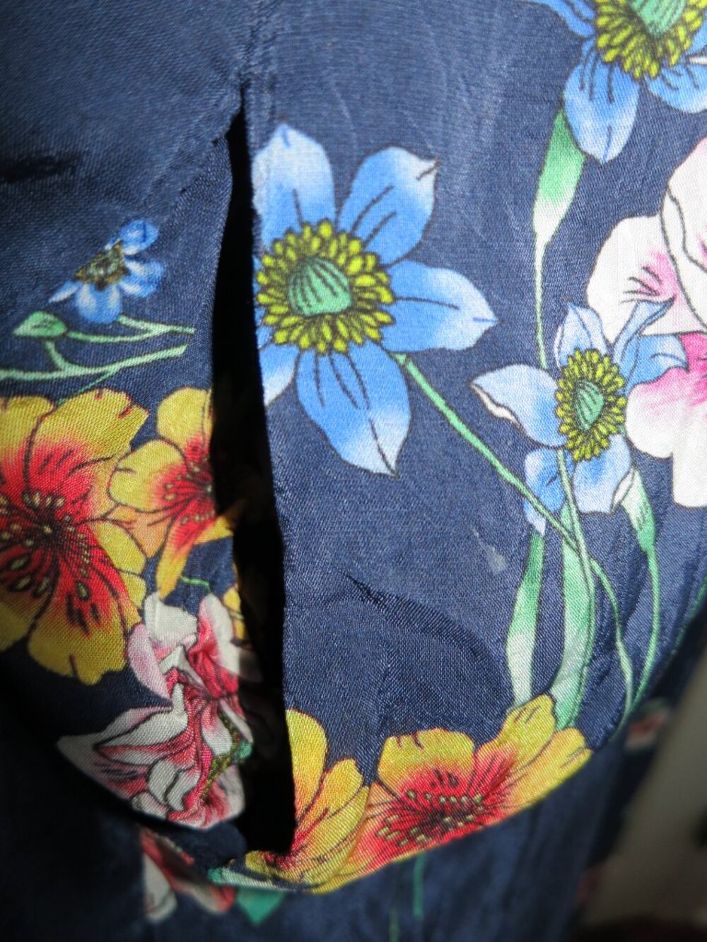 Johnny Was XXL Lined JumpSuit Blue Zaiko New With Tags - Picture 6 of 13